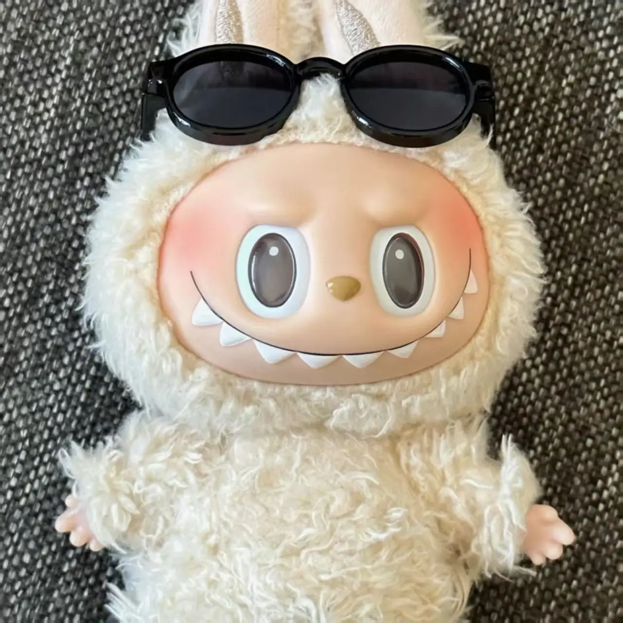 

Для 10/15 см хлопковые/робочки Labubu, милые пластиковые очки, нежное качество изготовления для кукол, игрушечные очки, аксессуары