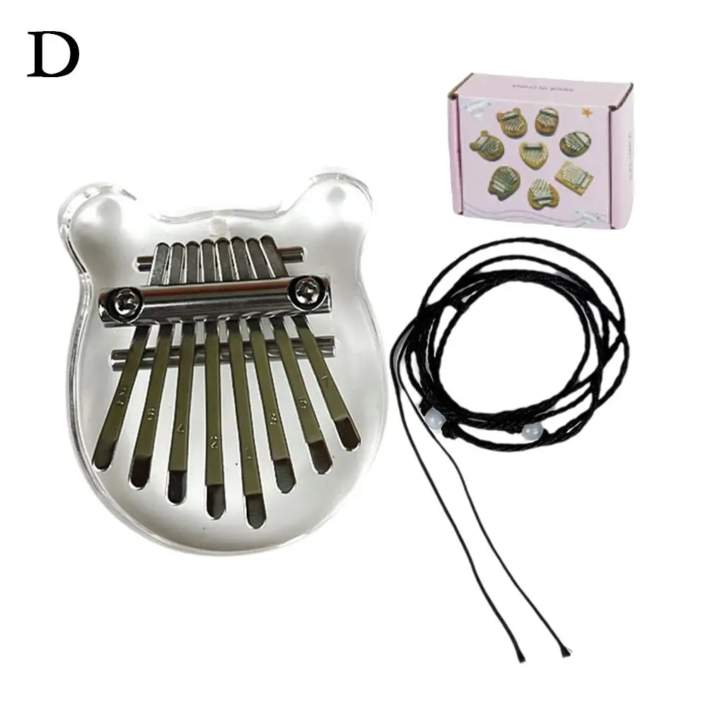 8 Mini Wood Kalimba High Quality Exquisite Finger Pendant Marimba Accessories Piano Gift Good Thumb Musical W9c3