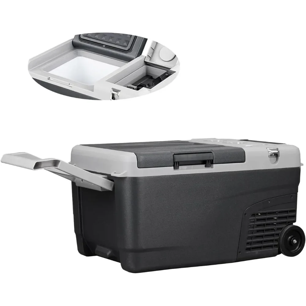 

Portable Fridge 12 Volt Car Refrigerator 24 Quart Freezer for Fishing, Camping, RV, Truck, Boat-12/24V DC