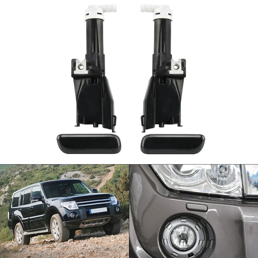 Bocal da arruela do farol do carro com tampa para Mitsubishi Pajero V93 V97 2006-2019, 8264A027, 8264A028, 8264A025, 8264A026