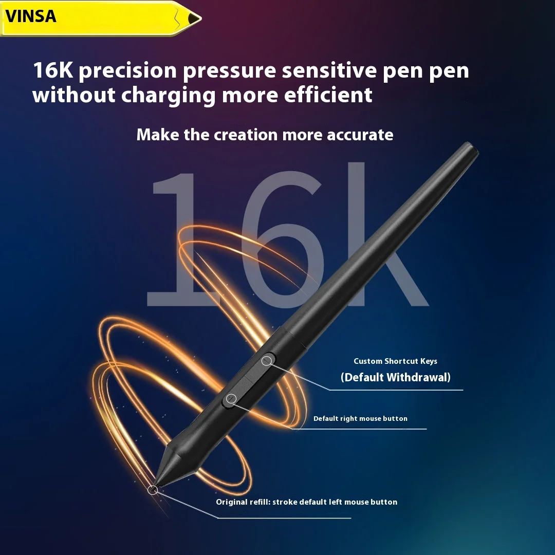 T505pro Vinsa Digital Drawing Board The  Pressure Sensitivity Compatible with Android Tablet PC Windows Mac Laptop Mobile Phone