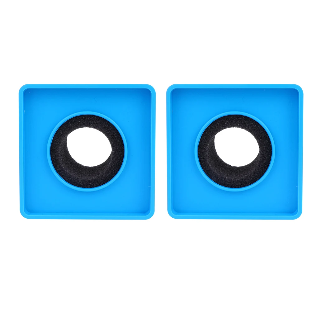 

2Pcs Portable ABS Microphone Station Logo Triangular Shape Customizable with PVC Board Or Sticker for Professional Interviews