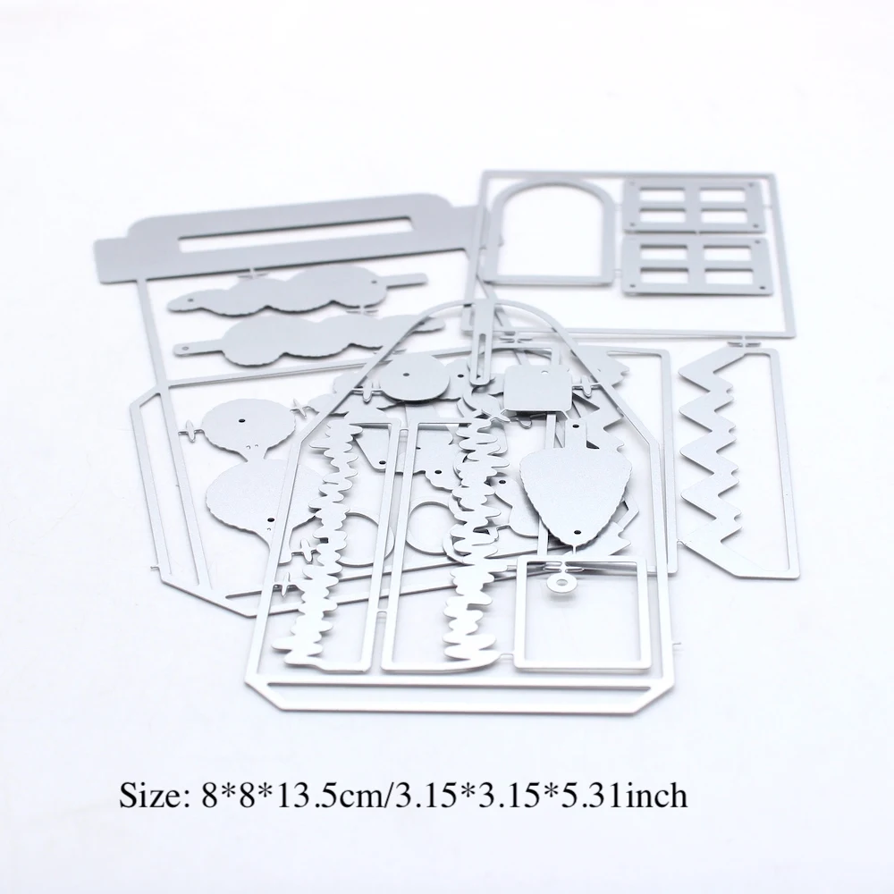 KSCRAFT Easter House Box Metal Cutting Dies Stencils for DIY Scrapbooking Decorative Embossing DIY Paper Cards
