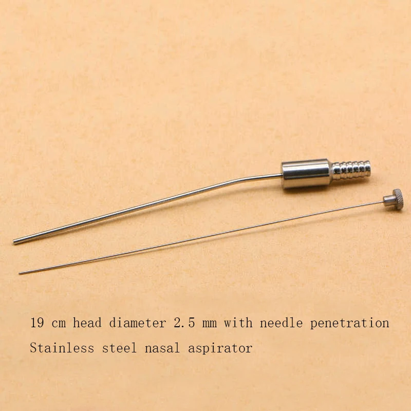 Aspirador nasal nasal, ferramentas de cirurgia plástica abrangente, perfuração, aspirador de irrigação sinusal maxilar, aço inoxidável