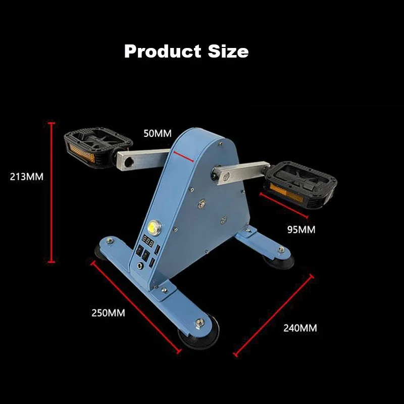 100W Foot-Operated Generator Portable Power Generator Hand Generator Rehabilitation Training Device Spinning Bike Fitness Geare