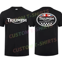 2024 Été Hommes T Shirt Casual Triumphs Rocket 3 Gt Moto Passionné T-shirt Manches Courtes 100% Coton Streetwear S-3XL