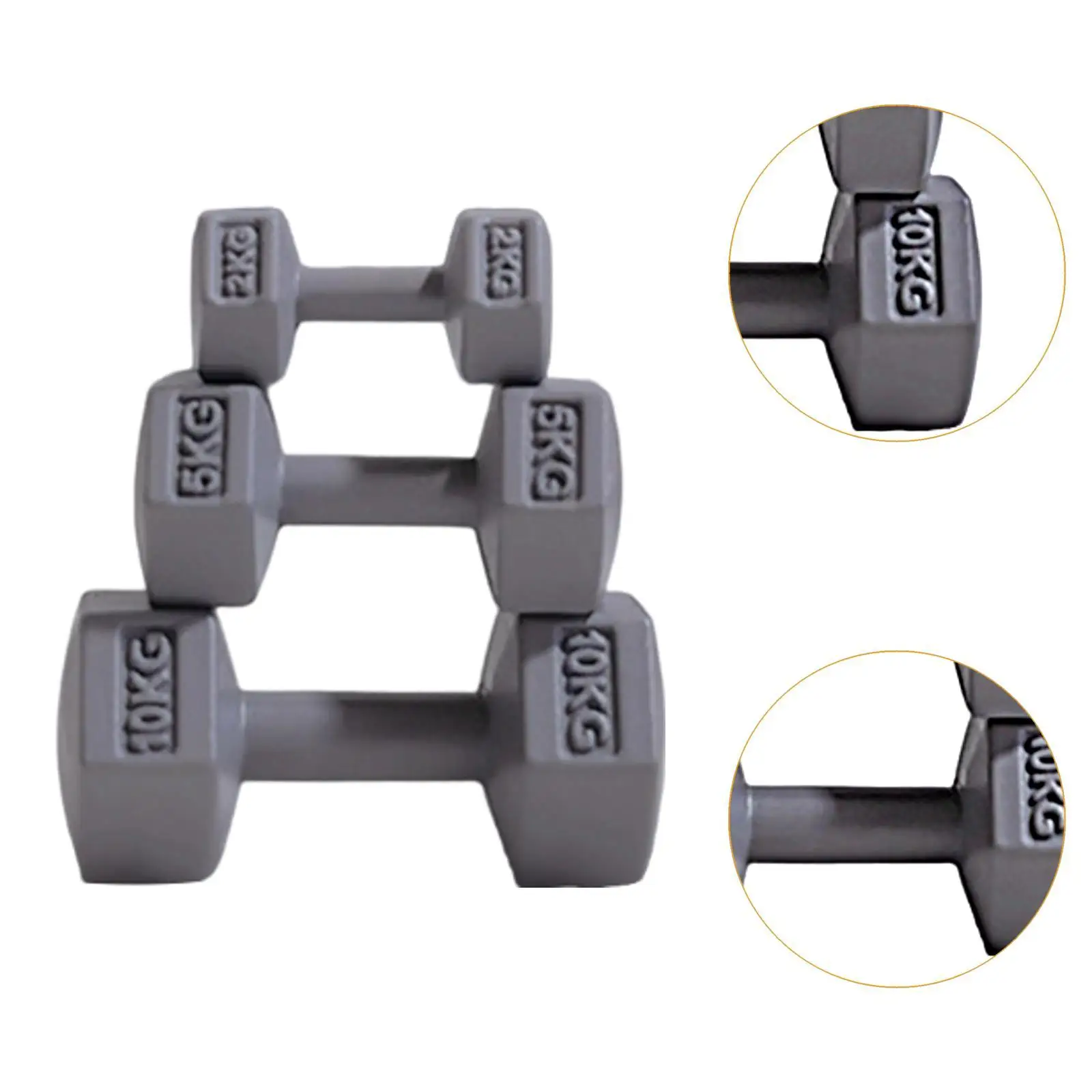 3Pcs Mini Sports Playset Lovely DIY Simulation Ornament Dollhouse Toy Mini Dumbbells Model for Boys Age 3~8 Girls Children Gift