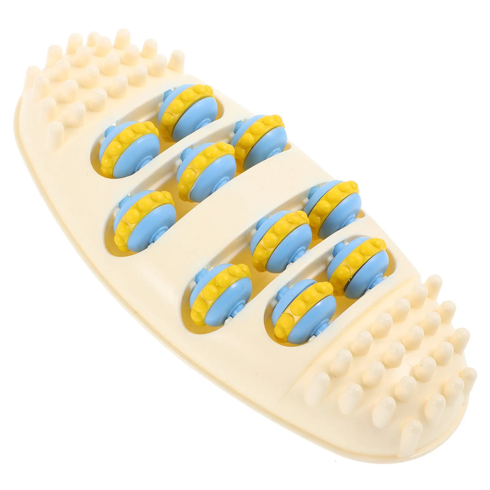 

Портативный пластиковый роликовый массажер для ног и стоп, инструмент для точечного массажа и расслабления мышц спины, для дома и путешествий