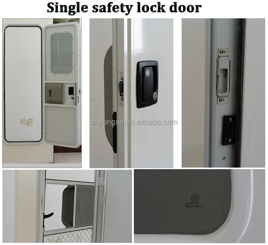 Airow auto Mechanical Linkage 2 Point Safety Locks Access Door Rv Motorhome Door Haustur Fur Wohnmobile view 6
