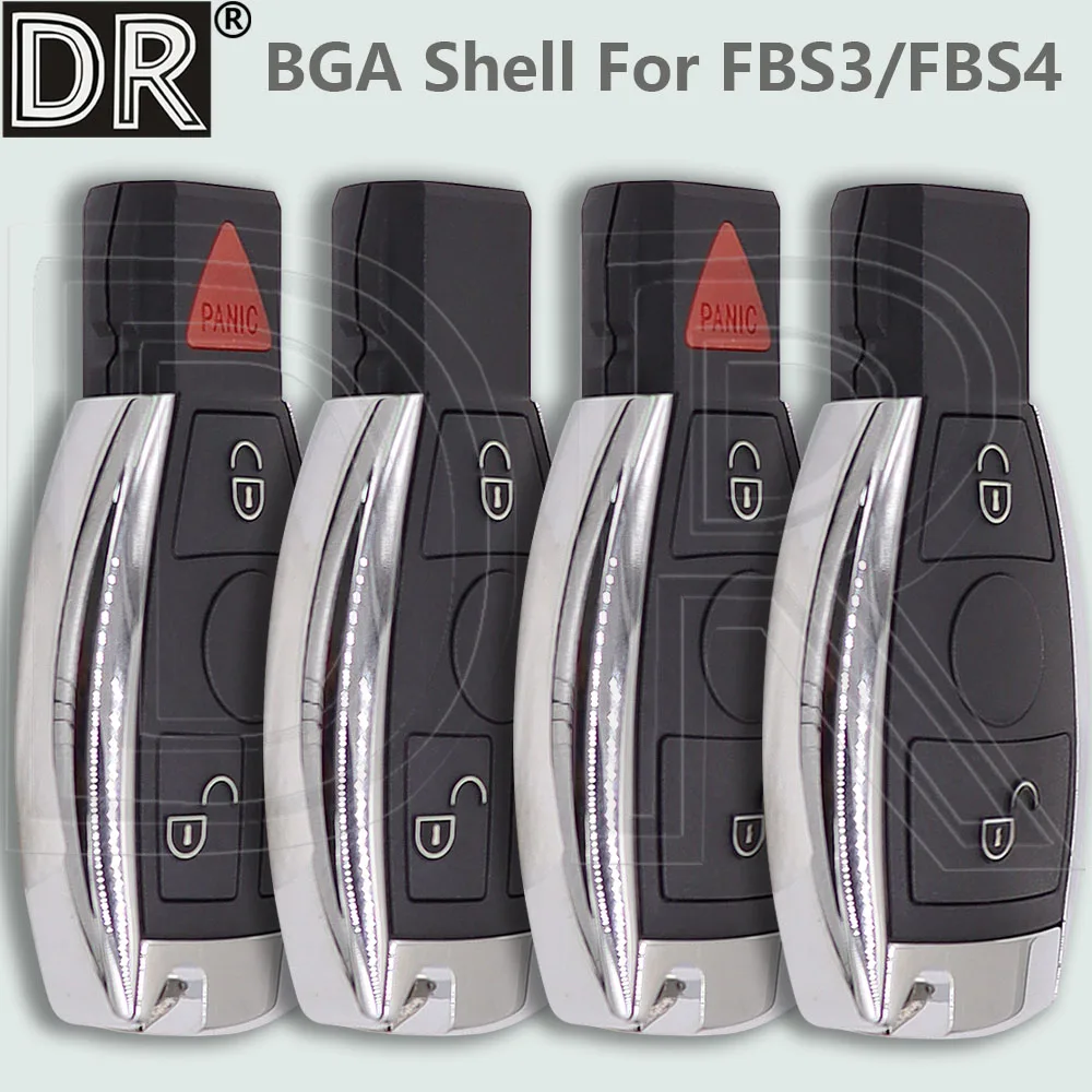 DR Replacement BGA Style FBS3/FBS4 System Car Remote Key Shell Case Fob Housing For Mercedes Benz A B C E S Class Not Modified