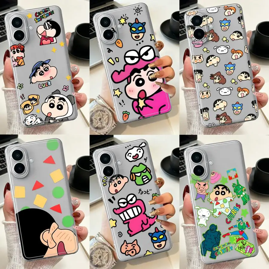 Cartoon Shin-Chan Cute Case for Samsung Galaxy A33 A52 A55 A23 A54 A15 A26 A56 A27 A34 A35 A36 A13 A14 A16 A52 A57 Phone Cover 