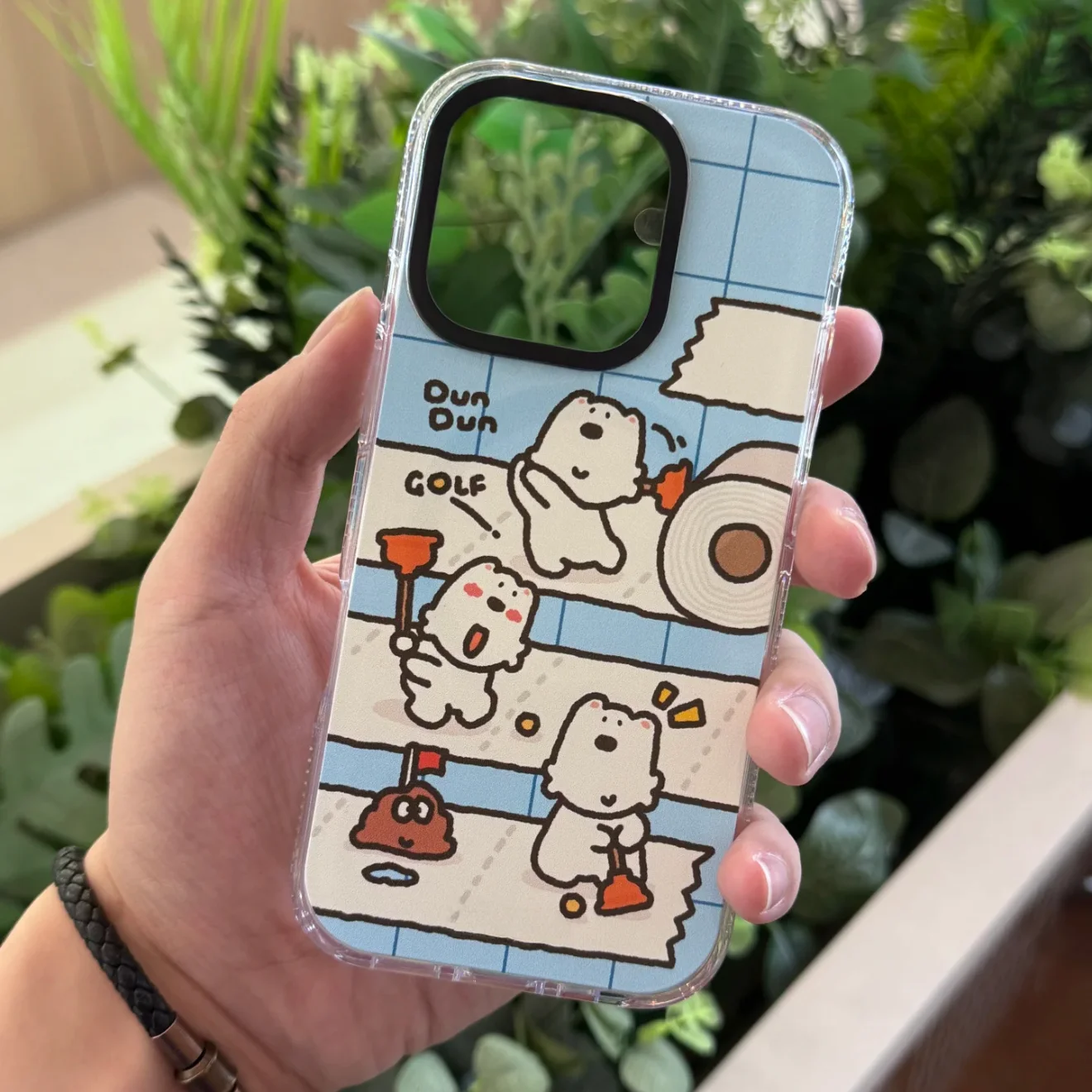 

Lovely Dog Acrylic Border Magnetic Case: Compatible with IPhone 12 13 14 15 16 17 Pro Max