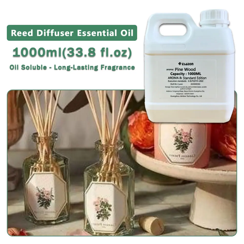 ESAEON Reed Diffuser Complements Perfume, Vine Diffuser Supplements Essential Oils, Pine Wood/Ritz-Carlton - 1000ML (33.8 fl.oz)