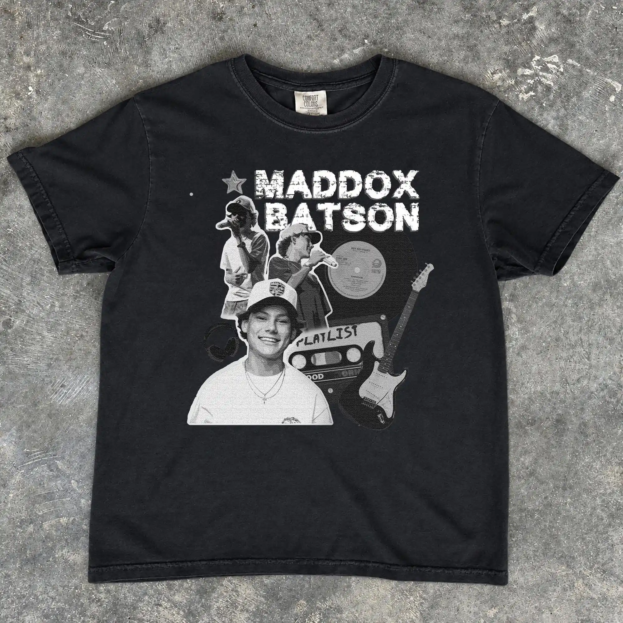 Maddox Batson Shirt, Vintage Maddox Batson T-shirt, Vintage Country Music Merchandise, Y2K Patterned Music Enthusiast T-shirt