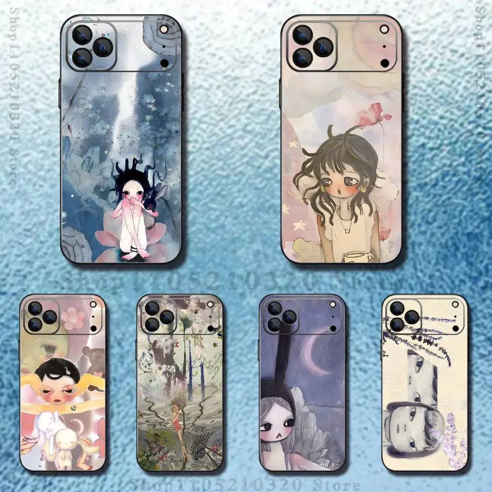 

A-Aya T-Takano Phone Case For iPhone 17,16,15,14,13,12,11 ,Pro Max,XS,X,XR,SE,Mini,8,7,Soft Silicone Black Cover