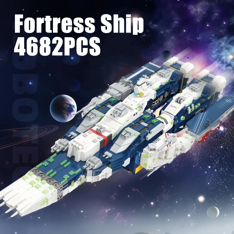 4682 Uds. Super buque de guerra bloques de construcción fortaleza barco Robotech acorazado Mech ladrillos modelo juguetes para Halloween regalos de navidad