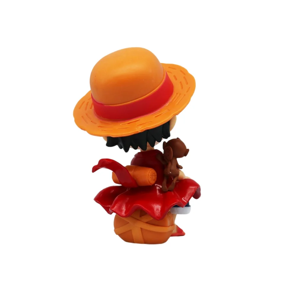One Piece Handheld Ruffy Solon Sitting Q-Version Trendy Play Cartoon Anime Desktop Auto Ornament Periphere Geschenke – Detail 4