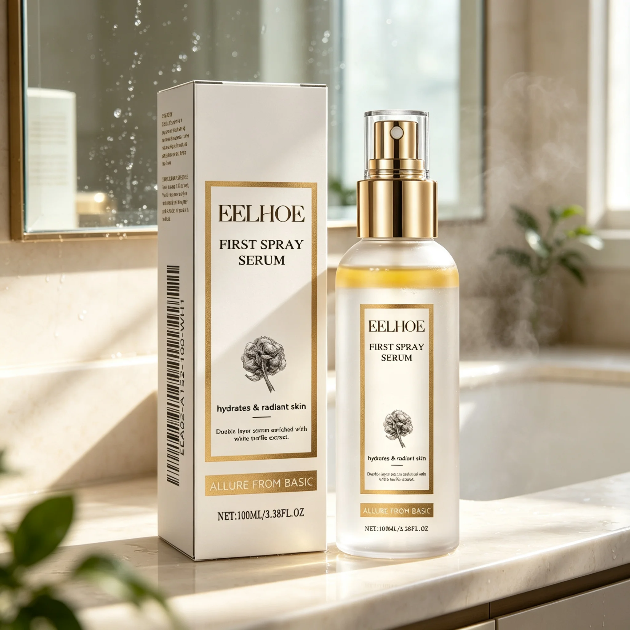 EELHOE White Truffle Moisturizing Spray 100ml Melanin Correcting Glow Serum Fade Dark Spot Shrink Pores Brightening Skin Care