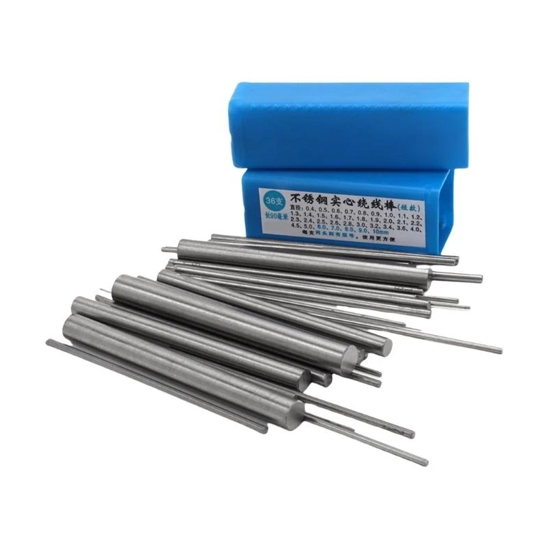 

C71D 36Pcs Stainless Steel Solid Wire Wrapping Rods Jewelry Making Tool for Wire