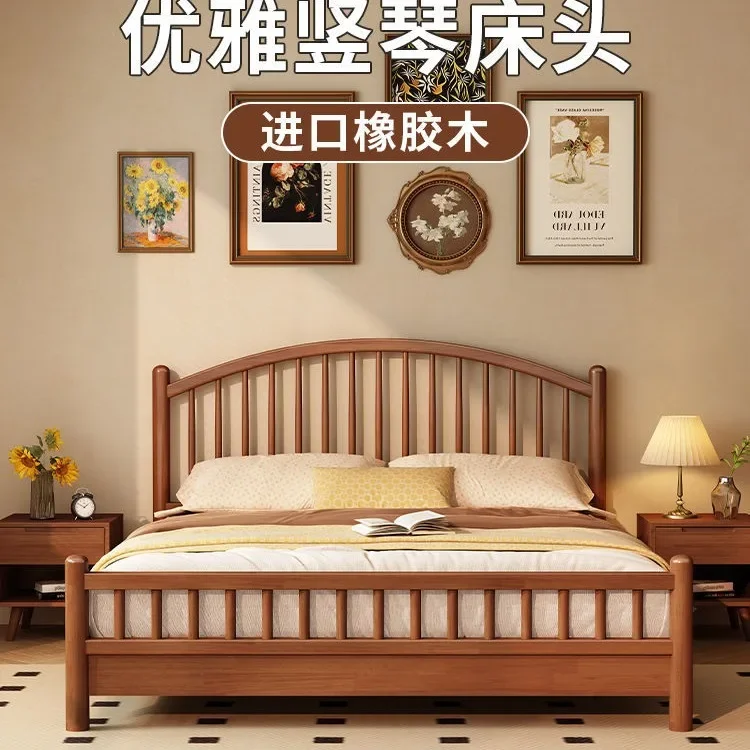 Madeira maciça, dupla, moderna, simples, japonesa, quarto principal, armazenamento, cama e café da manhã