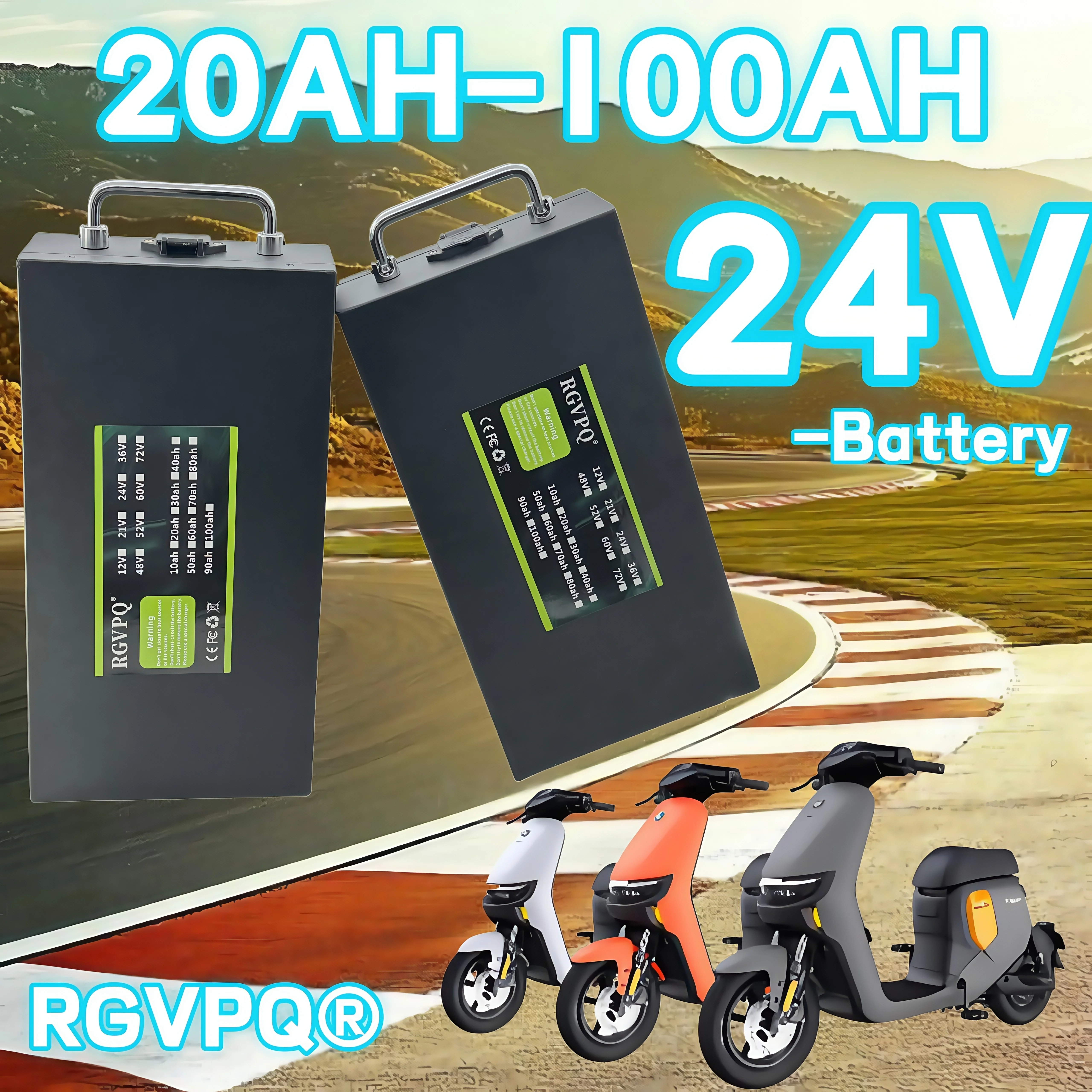 

Air freight, 24-hour delivery, 24V 20Ah-100AH3000W Harley two wheel foldable Citycoco electric scooter lithium battery