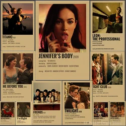 Nostalgic Printing Hot Film TV Poster Titanic/Jennifer's Body/Twilight Prints Posters DIY Vintage Home Room Decor Wall Painting