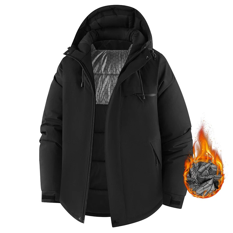 Winter Outdoor Leisure Sports Jacket 2026 High-Quality Cotton Flannel Graphene Couples Matching Cozy Warm Fashionable