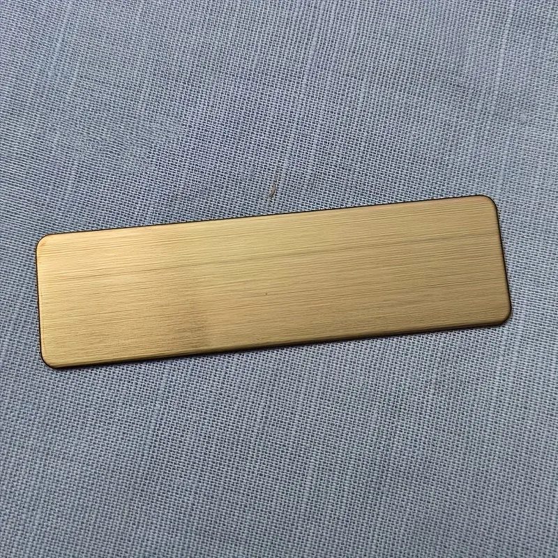 Gold Finish Surface Blank Badge Pins, 9 pcs, Office Employee ID, Durable Non-Fading for Student Name Tags