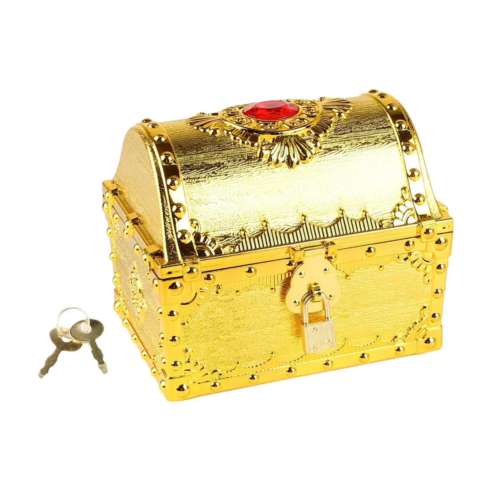 Pirate Treasure Chest Adventurous Treasure Box Antique Storage Pirate Treasure Box for Boys Girls Kids Prizes