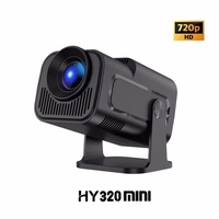 Mini Portable Projector Newly Native HY320 720P  Android11 4K 300ANSI Projector Wifi6 BT5.0 Cinema Outdoor Rotable Projector