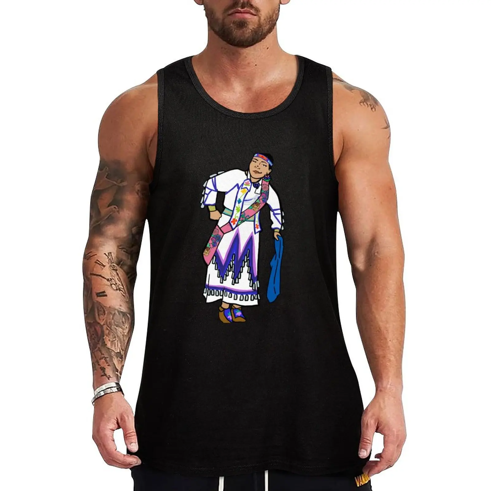 

Spreading good medcine Tank Top Nature Print Tank Top Landscape Graphic Sleeveless
