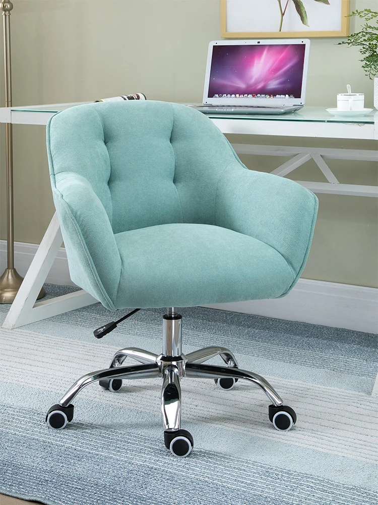 Thickened computer, comfortable and sedentary fabric, study, desk, office, adjustable bedroom chair