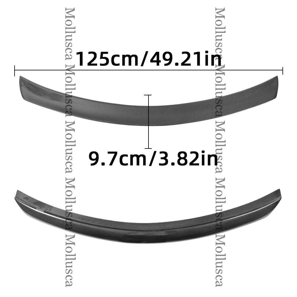 For Mercedes-Benz C-Class W204 4Door VT Style Carbon Fiber Rear Spoiler Trunk Wing 2007-2014