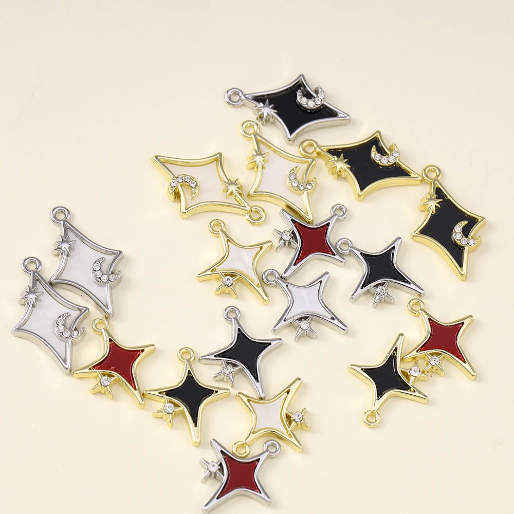 5pcs Dainty Polar Stars Charms - огляд і ціна Charm Necklace Dainty