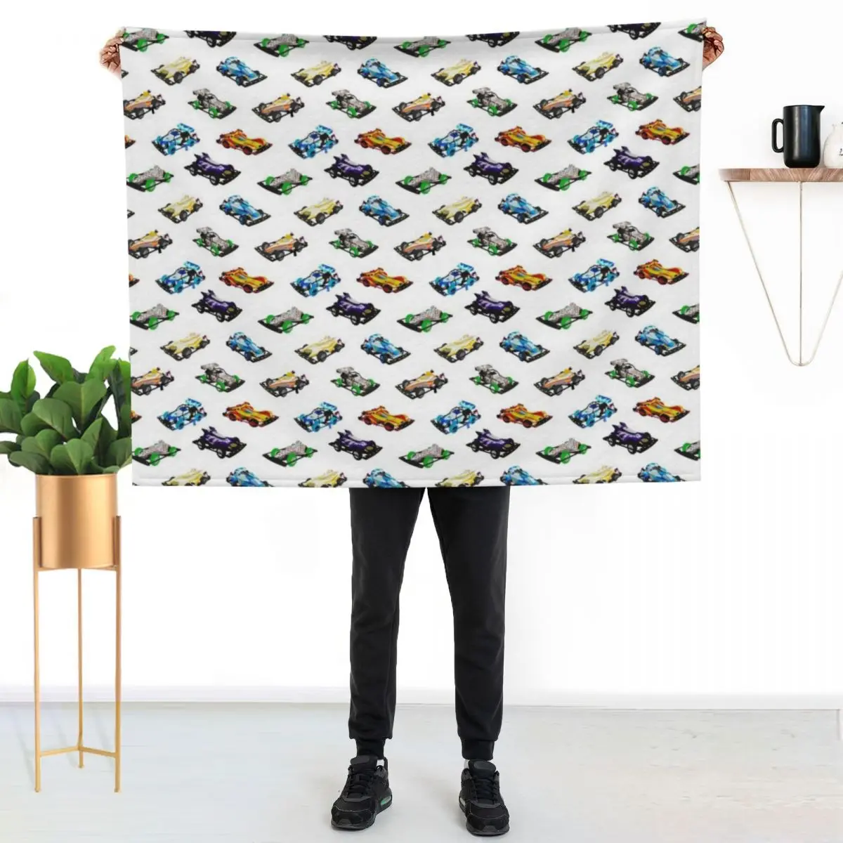 Pocket Circuit Cars Throw Blanket sofa bed Giant Sofa Picnic Decorative Throw warm winter Plaid Blankets