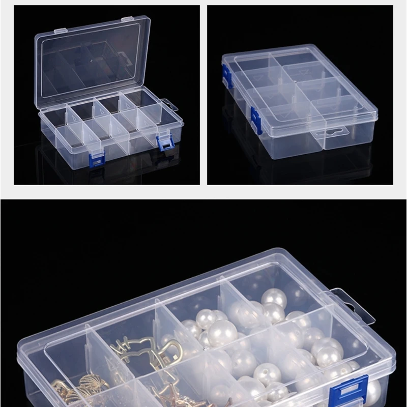 Transparent Multipurpose Storage Box Waterproof Box for Small Item Sorting