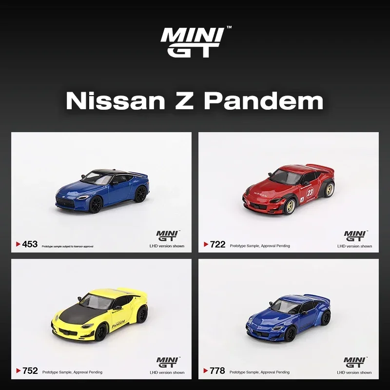 

MINIGT 1:64 Nissan Pandem 400Z GT500 Коллекция моделей автомобилей, игрушки, литая под давлением диорама