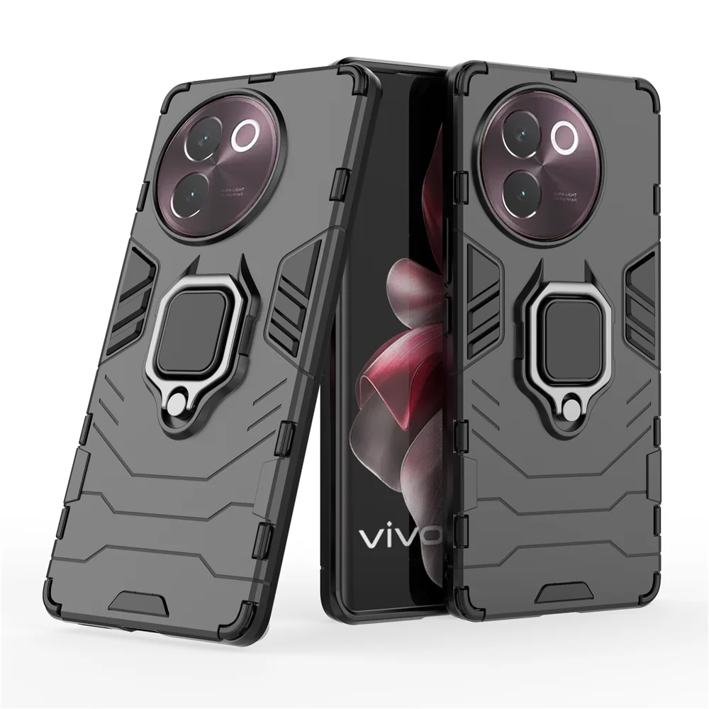 For Vivo V40 Lite 5G Full Shockproof Armor Case For Vivo V40 Lite 5G V 40 Magnetic Ring Back Cover Protective Phone Coque