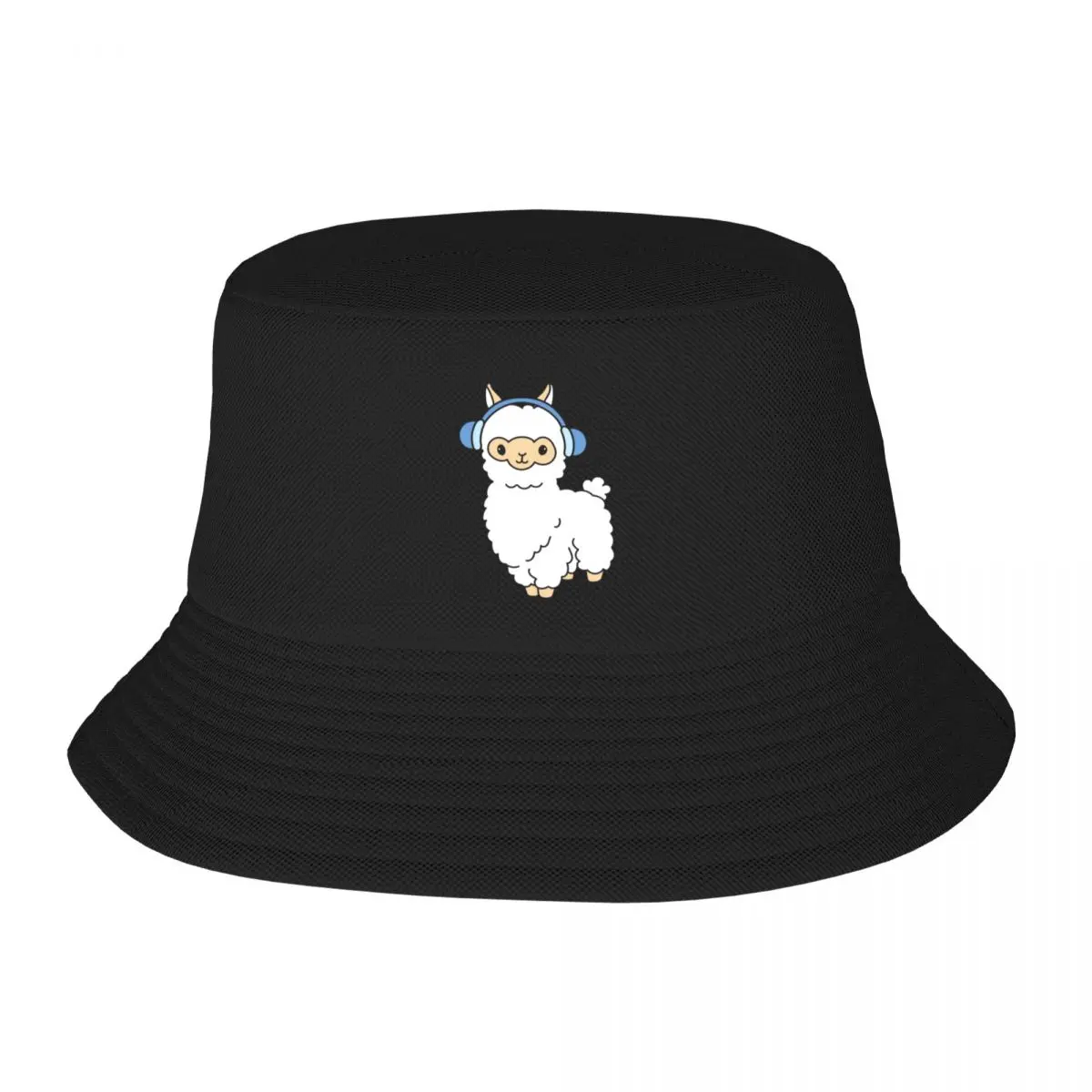 

New Alpaca wearing headphones Bucket Hat Brand Man Caps Caps Hat Man Luxury New Hat Caps For Men Women's