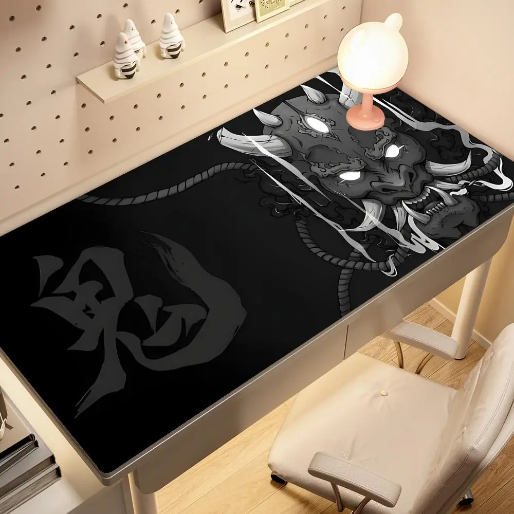 

Japanese Anime Black Oni Mouse Pad Game Mini PC Desk Mat Non-Slip Rubber Laptop Playmat for Gaming Accessories for HYBXAXC