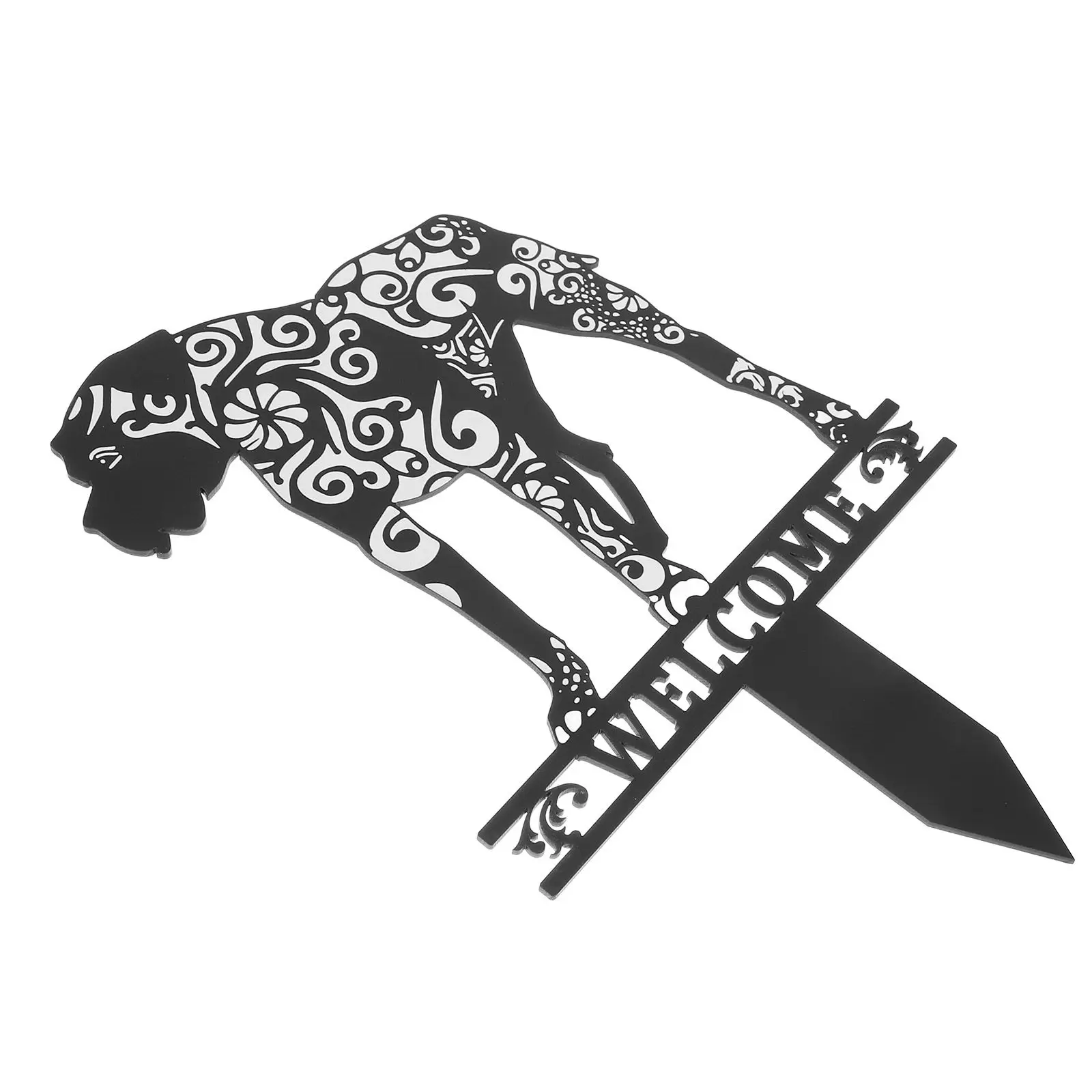 

Акриловая садовая фигурка собаки, декоративное украшение для сада, уличный знак для двора, статуэтка собаки для газона