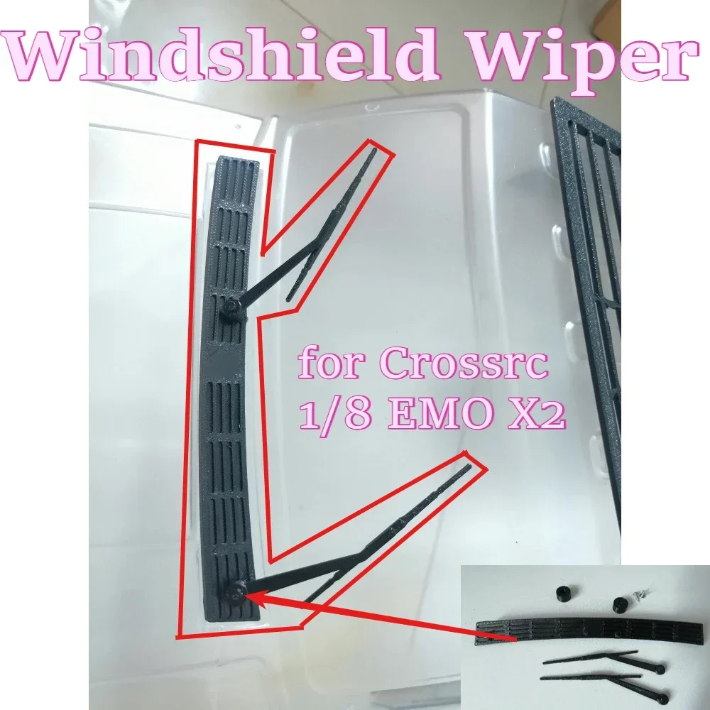 RC remote control car scale Windshield Wiper fitting for Crossrc 1/8 EMO X2 custom size Upgrade replacement spare accessories