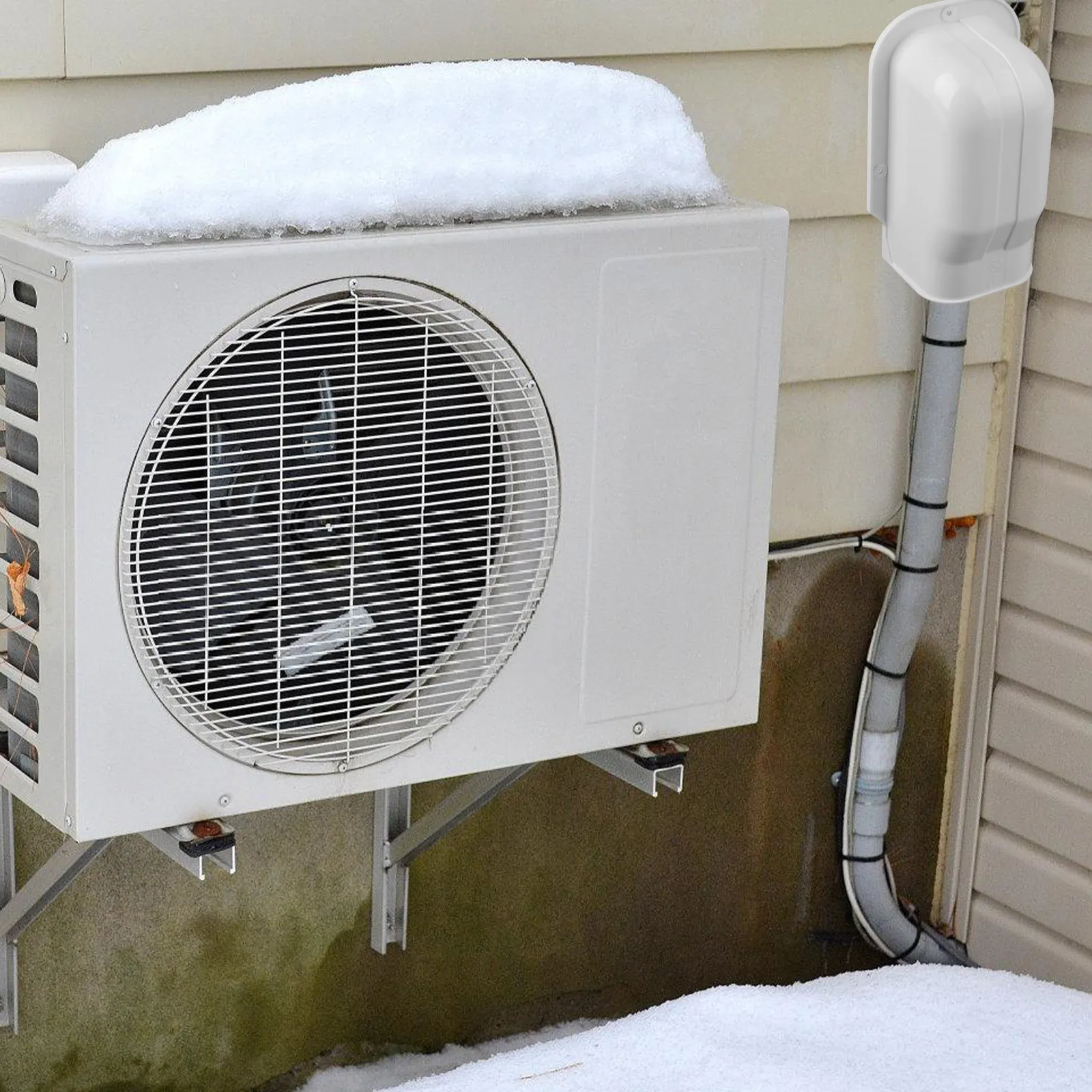 

Декоративный кожух из ПВХ для труб кондиционера, комплект для скрытия монтажных швов, настенный, эстетичный дизайн