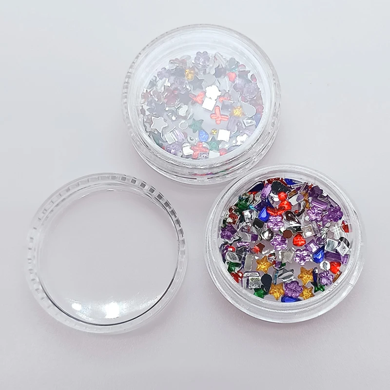 **1 Box Acrylic Ultra-Thin Dental Drill Flat Bottom Special Shape Thin Sheet Dental Drill Colorful Oral Decoration