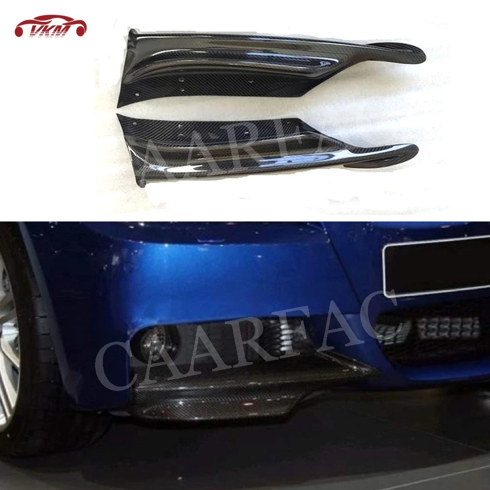 

For BMW 3 Series E90 M Sport M Tech 2006-2012 Carbon Fiber Front Bumper Lip Splitters Flaps Cupwings Car Styling