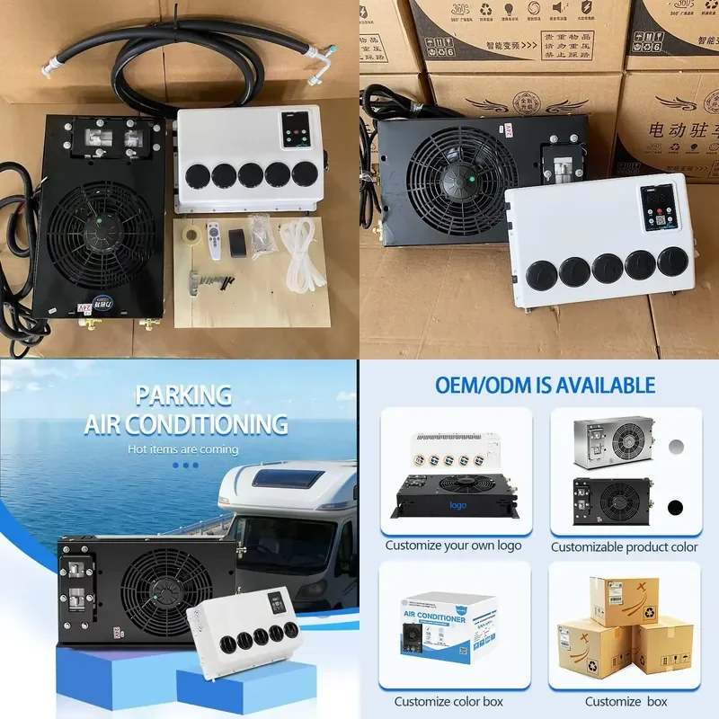 for AC Kit 12V Electric Tractor Universal Air Conditioning System Mini Automotive Electric Air Conditioner
