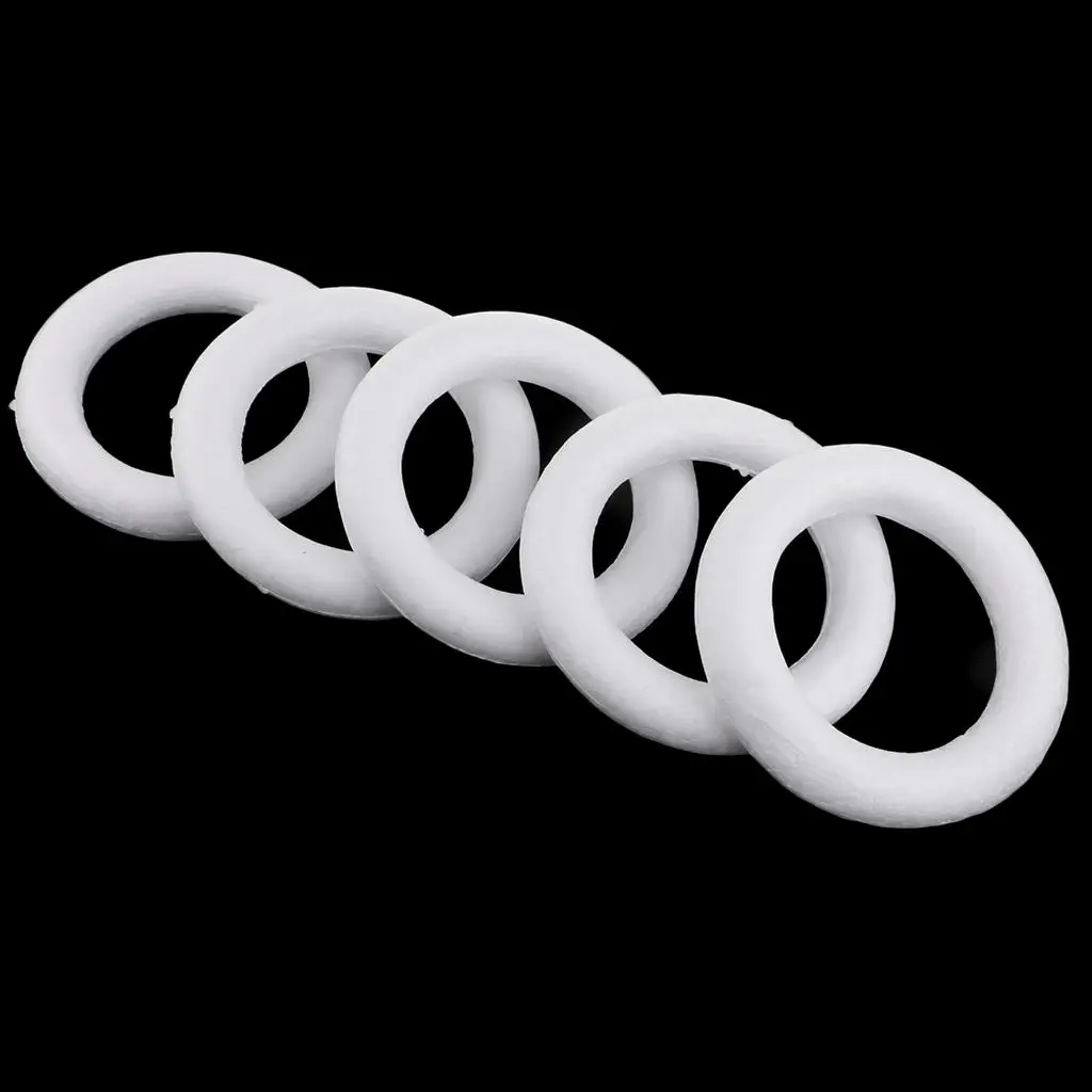 

5 шт., кольцо из пенополистирола, материал для детей, живопись, рисунок, сделай сам, моделирование, ремесло, изготовление моделей, 110 мм