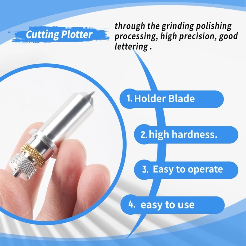 15 PCS 30/45/60 Degree Vinyl Cutter Carbide Blades With Blade Holder Blade Housing For Silhouette Cameo 3 Vinyl Cutting Machines