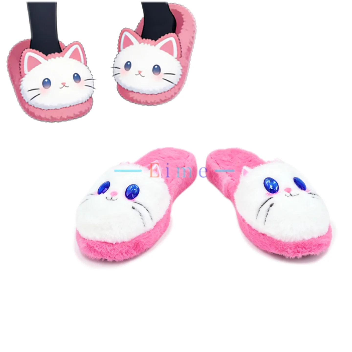 Tendou Arisu Cosplay Shoes Game Blue Archive Cosplay Props Halloween Carnival Boots Cute Cat Slippers Big Size Custom Made