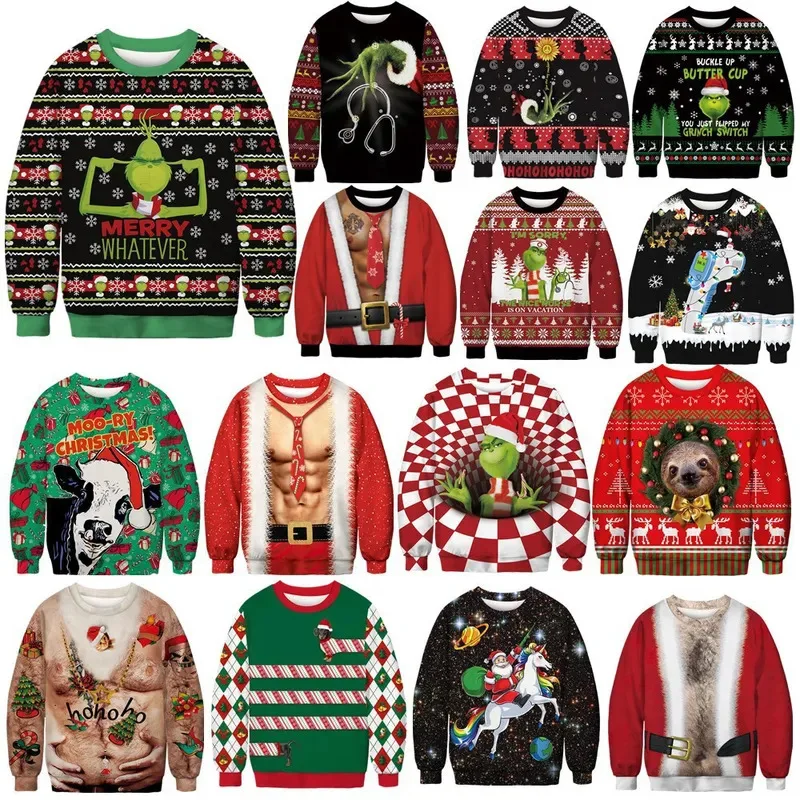 

Зеленая толстовка с круглым вырезом, мужская повседневная женская толстовка с длинным рукавом и цифровой печатью